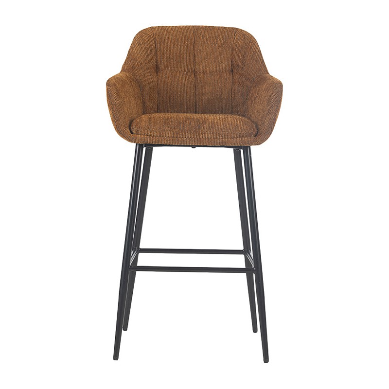 Καρέκλες μπαρ πρωινού με πλάτη και όπλα